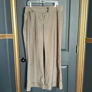 Dress pants wide leg with cuff
